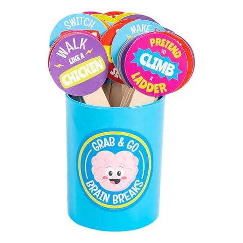 Fun Express Grab and Go Brain Break Activities - Boost Student Engagement Grab & Go Brain Break - Enhance Student Focus, Energize Your Classroom, Stay Excited with Brain Box Preschool Cover