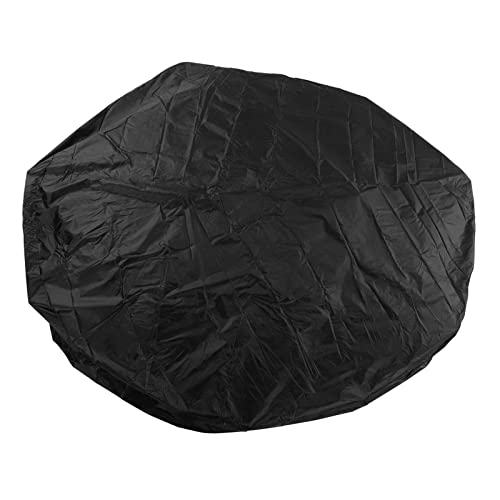 FOLOSAFENAR Tappo per Vasca idromassaggio , Copertura Esterna per Vasca idromassaggio Pieghevole Rotonda per Mantenere la Vasca Pulita antistrappo Impermeabile per Uso Domestico(215x70 cm , Nero)