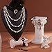 RIOSO 1920s Accessories for Women Flapper Gatsby Roaring 20s Accessories Costume Black