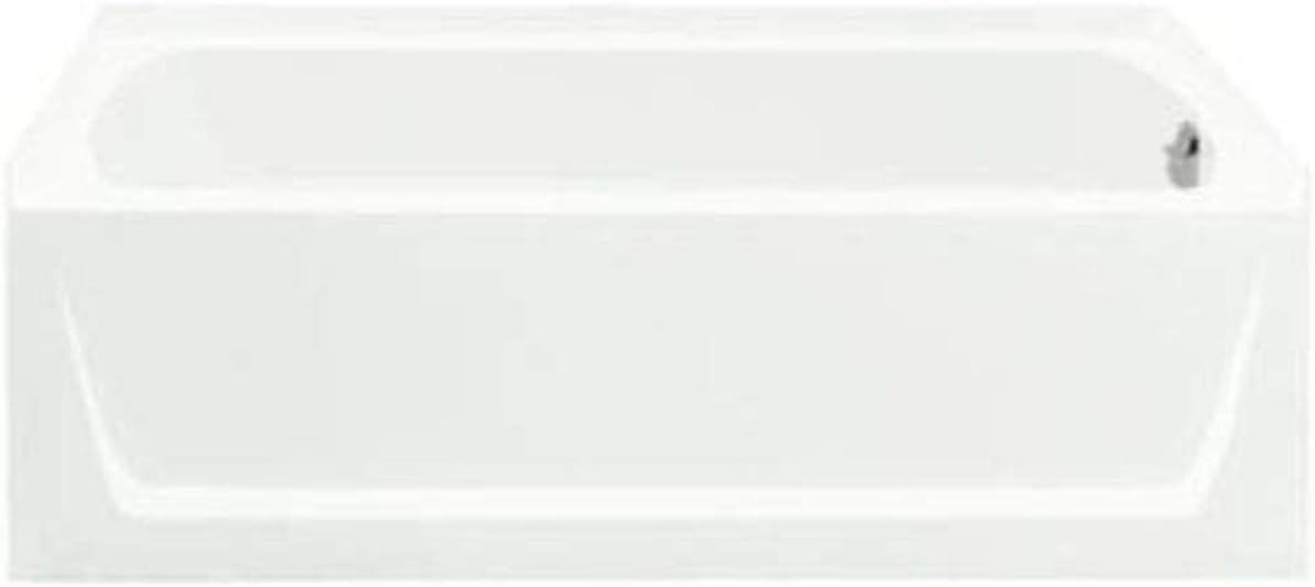 Sterling 71171122-0 Ensemblee Vikrell Right-Hand Drain Rectangular Skirted Bathtub, 60-in L x 30-in W x 18.75-in H, White