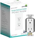 Leviton Decora Smart Tamper-Resistant Outlet with Z-Wave Technology, ZW15R-1BW, White