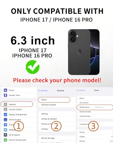 Image of 2 Pack 360 Degree for iPhone 17 /16 Pro Privacy Screen Protector, 4-Way Private Anti-Spy Tempered Glass Film with Auto Alignment Dust Free Bubble Free, Anti-Scratch, 9H Hardness, Easy Install