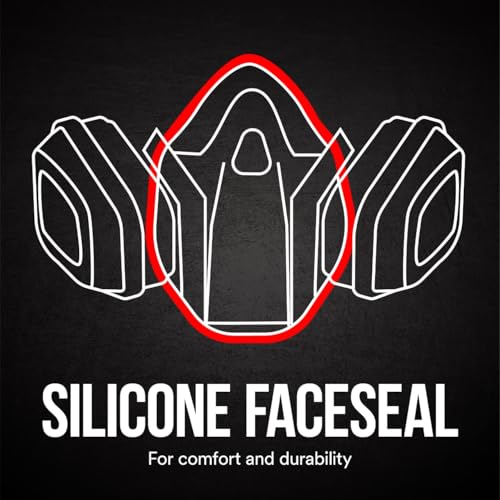 3M OV/P95 Advanced Comfort Reusable Respirator 7512P1-DC, Medium | 1-Facepiece, 1-pair of NIOSH-Approved 6001 Cartridges, 2-pairs of 5P71 Filters and 1-pair of 501 Retainers - image 9
