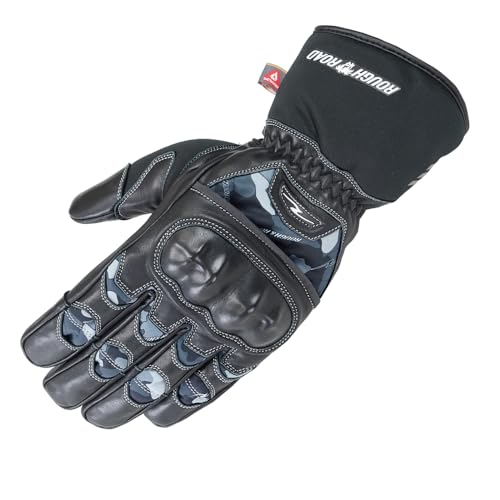 ラフアンドロード(ROUGH&ROAD) バイク用 プリマロフト プロテクトウインターグローブ グレーカモ M RR8661GY-CM2