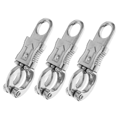 Crochets d'équitation en zinc avec ressort multifonctionnel lot de 3 pour matériel de camping