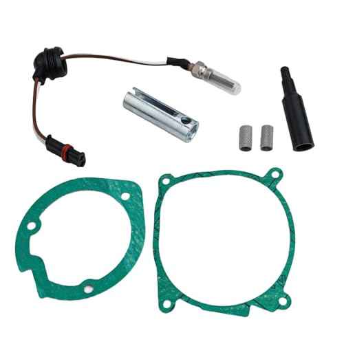 Opatiny Diesel - Kit de reparación de calentador de estacionamiento para Eberspacher Airtronic D2/D4, bujía incandescente y pantalla con juntas, compatible con 12 V 2 KW, número de pieza 252069011300