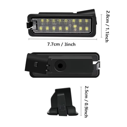 Luces de matrícula coche VW EOS 2006-2015 y Phaeton plafón trasero 5