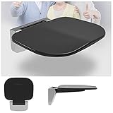 ❤【DISEÑO PLEGABLE】: El banco de ducha montado en la pared se puede plegar fácilmente contra la pared cuando no está en uso, ocupando poco espacio. Adopta un eje de amortiguación que absorbe los golpes, un diseño de instalación de tornillos ocultos plegable a 90°. Y puede desplegar el asiento sin esfuerzo mientras se ducha, se viste o se calza.