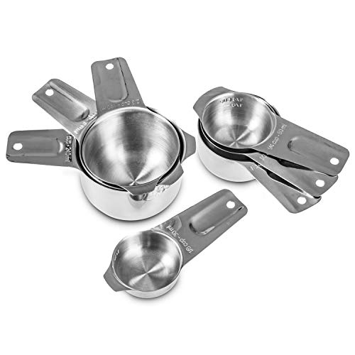 Image of 7-Piece 18 /8 Stainless Steel Measuring Cups Set, Silver