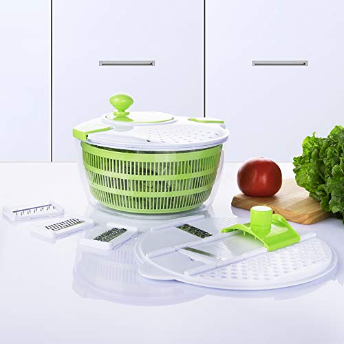 7 In 1 Multifunction Kitchen Gadget Set 4L Salad Spinner Vegetable Dryer Grater Slicer #TOP1