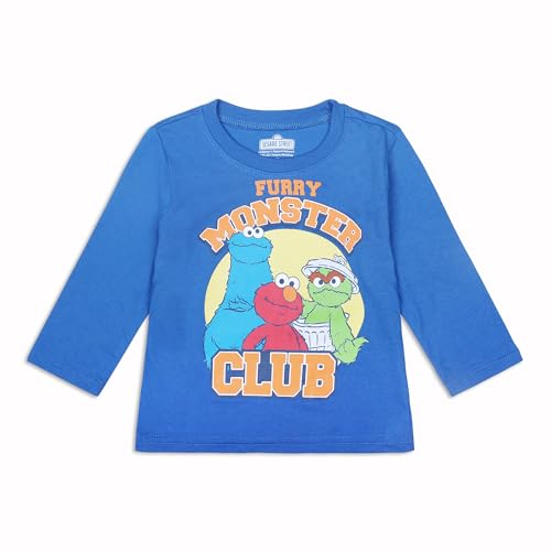 Sesame Street Baby Boys' Elmo and Cookie Monster 3 Pack Tees4