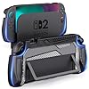 Benazcap 2025 Switch 2 Grip Case, Shockproof Protective Hard Case, Dockable TPU Ergonomic Grip Protective Case for 7.9 Inch Nintendo Switch 2025 with Thumb Grip Caps Switch 2nd Gen for Boys (Black)
