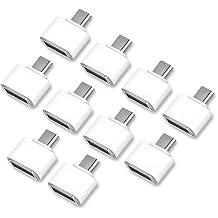 10 Pack USB to Micro USB Adapter - USB 2.0 Male to Female for Micro-B Devices, Flash Drive, Mouse, Keyboard, Game Controller