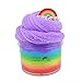 ICHICHI Rainbow Cloud Slime,Non-Sticky and Super Soft Scented Slime,Stress Relief Toy