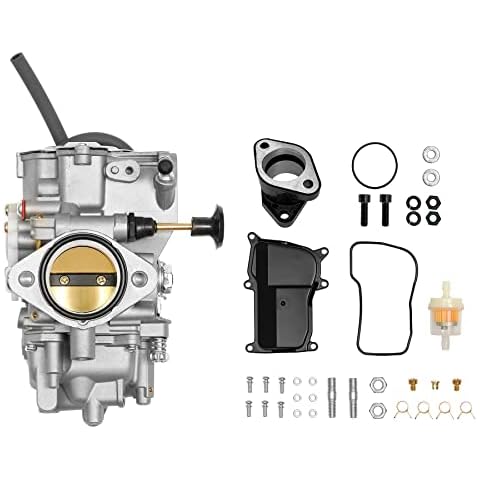 Carburetor Carb with Intake Manifold for ATV Yamaha 1987-1990 & 1992-1995 Moto-4 350 YFM350 | 1987-2004 Warrior 350 YFM350 | 1987-1998 Big Bear 350 YFM350 | 1996-1998 Kodiak 400 YFM400 Cover