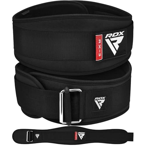 RDX Ceinture de Musculation, 6.5” Incurvée Rembourré Support Dos Lombaire, D&rsquo;haltérophilie Exercises Ceinture de Levage, Bodybuilding Entraînement en Force Powerlifting Fitness Gym Belt, Hommes Femmes