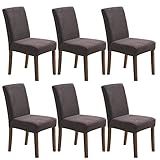 Generic Chair Covers for Dining Room,Hotel,Wedding,Elastic Detachable Washable Parsons Chair Covers（Chocolate）