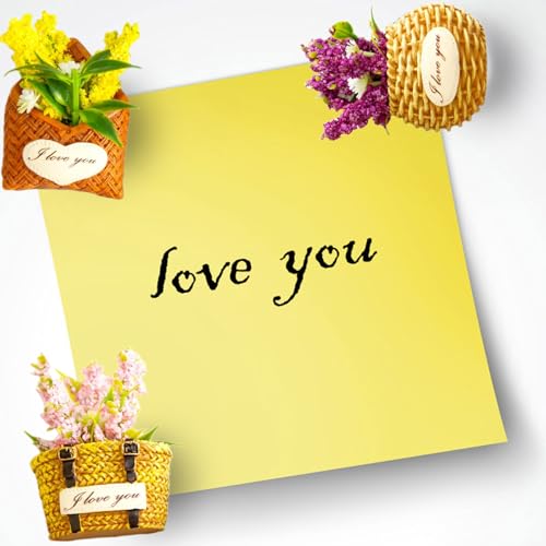 Imanes Decorativos Forma Flor Set x3 Resina Amarillo miniatura 4