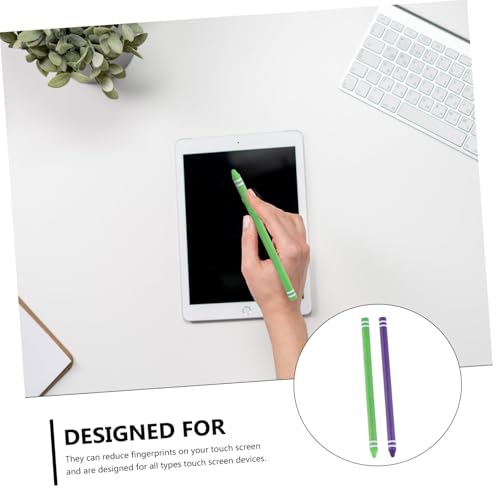 KOMBIUDA 2pcs Stylus Pens for Touch Screens High Sensitivity Precision Tablet Pencils with Smooth Writing Compatible with Apple Devices Lightweight Digital Pens for Drawing and Note-Taking