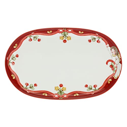 THUN - Piatto Portata Sweet Christmas - Porcellana - Linea Natale - Living, Arredare la Casa - Ø 38 cm