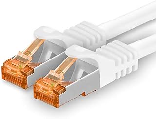 1aTTack.de Cat.7 ethernet cable 5m - Black - Cat7 Cat.7 Lan Ethernet Network 10GBASE-T - 10000 Mbps SFTP PIMF patchcable RJ45 plug