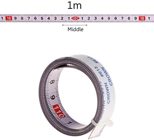 Miter Saw Track Tape Measure Self Adhesive Backing Metric Steel Ruler 1/2/3/5M By Keaiduoa