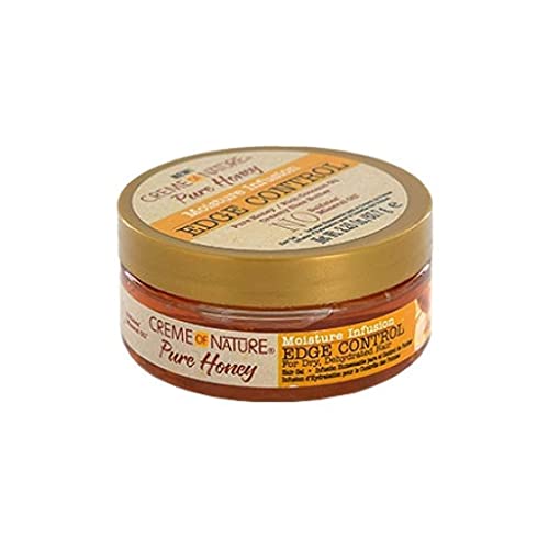Creme Of Nature Moisture Infusiuon Edge Control, Pure Honey, Coconut Oil And Shea Butter Formula, 2.25 Oz #TOP1