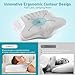 Cervical Neck Pillow for Pain Relief - Ergonomic Memory Foam Pillows for Sleeping, Cooling Side Sleeper Pillow for Neck Support, Contour Orthopedic Bed Pillow for Back Stomach Sleepers