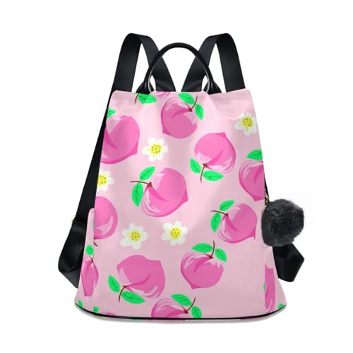 Sac à dos antivol femme contre les pickpockets au motif fleuri