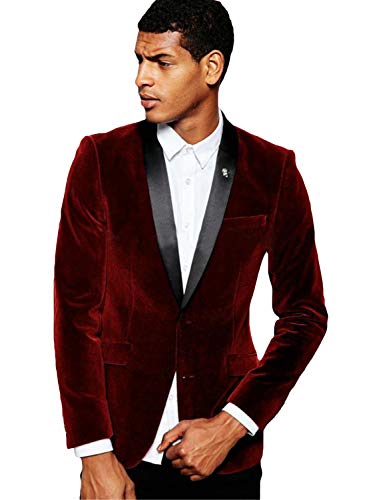 Blazer velours homme au revers châle raffiné, coupe business haut de gamme