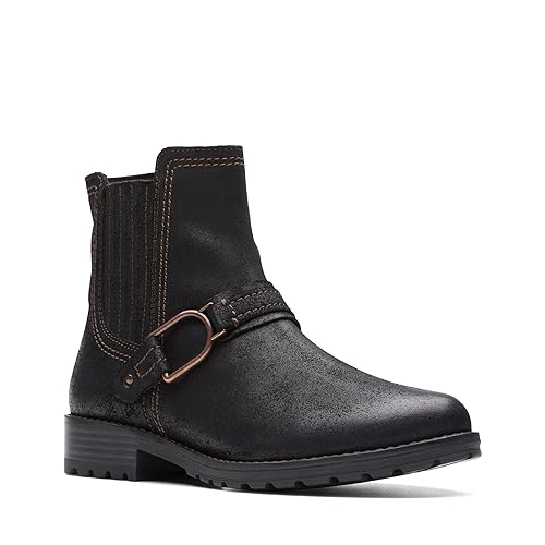 Bottines femme Clarks Aspra Buckle parfaites pour le bureau et les sorties