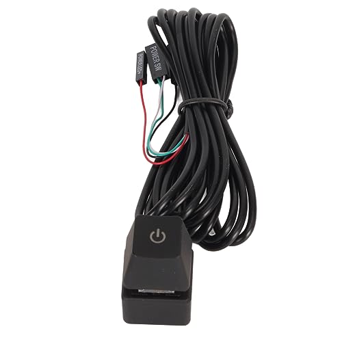 Interruptor de Alimentação do PC, Cabo Longo Mecânico Retroiluminado Com Suporte de Fácil Operação I