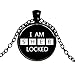 'I AM SHER LOCKED' naszyjnik z cytatem minimalizm sztuka wzór szkło kaboszon wisiorek motyw Sherlock biżuteria prezent dla fanów filmu