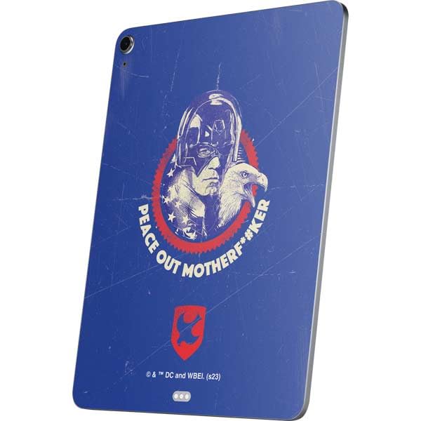 Skinit Decal Tablet Skin Compatible with iPad Air 11in (2024-2025) - Officially Licensed DC Comics Peacemaker Peace Out Design