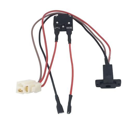 12V Powered Wheel Wire Harness Battery Wire Connector with 15A Fuse,12 Volt Battery Harness for Kids Trax Battery Connector Replacement Part Ride Toy Truck SUV Battery Adapter Harness(3 Pin)