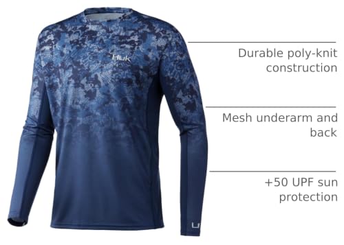 Image of HUK Men's Icon X Long Sleeve Shirt, Performance Fishing Shirt