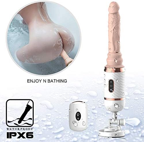 Smart Heating Clitòrial Stimulàtion Toys for Her Hand Free Thrusting Machine Adult Pleasure Device with Suction Cup for Female Massaging Remote Control