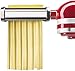 Produktbild Pasta Roller Edelstahl Röhrennudelaufsatz, Lasagne Pasta Schneidaufsatz, 3 Metall Optionales Zubehör, Für KitchenAid Nudelvorsatz Küchenmaschine,Dicke Klinge