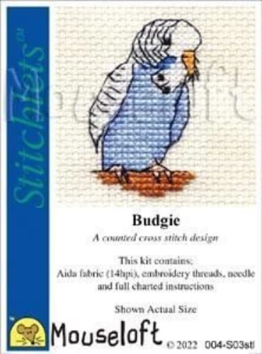 Mouseloft Stitchlets 'Budgie' Cross Stitch Kit