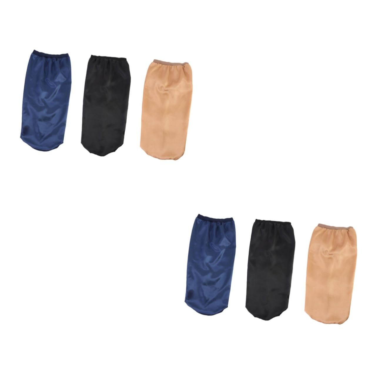 Healvian 6piezas Gorro De Sintética Elástico Para Dormir Protección Capilar Negro Dorado Para Cuidado Del Cabello y Oncológicos