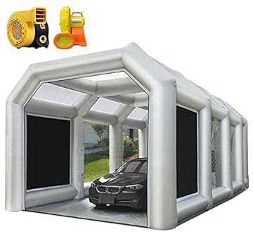 inflatable paint booth for semi trucks