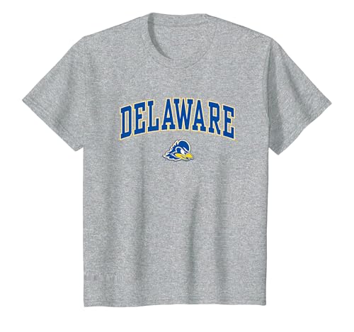 Kids Delaware Fightin' Blue Hens Kids Arch Over Heather Gray T-Shirt