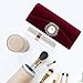 NOLITOY Lipstick Case Holder with Mirror, Vintage Velvet Lipstick Box Small Portable Lip Balm Organizer Bag for Women Girls