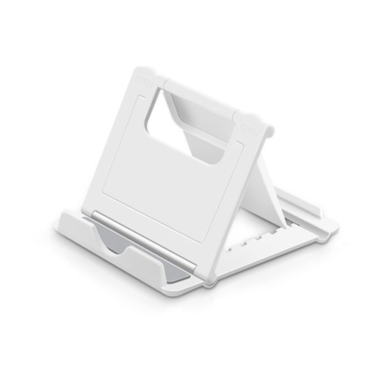 POPETPOP Adjustable Folding Phone Stand for Desk Multi-Angle Tablet Holder Compatible Cellphones and E-Readers Sturdy and Lightweight Compact