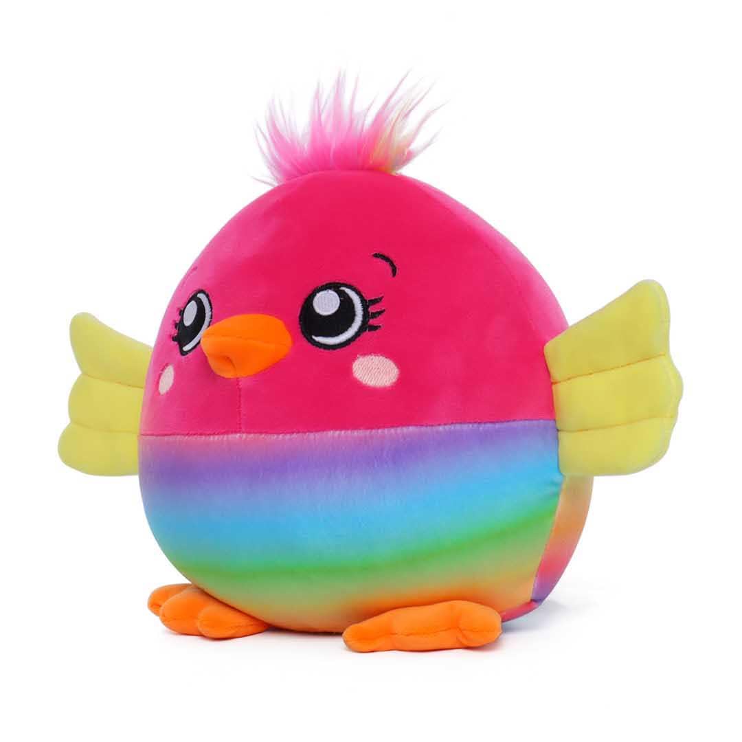 Dream Beams - słodka, przytulna pluszowa zabawka, Glow in The Dark, nadaje się do prania, od 0 lat (18 cm, Freya (papuga))