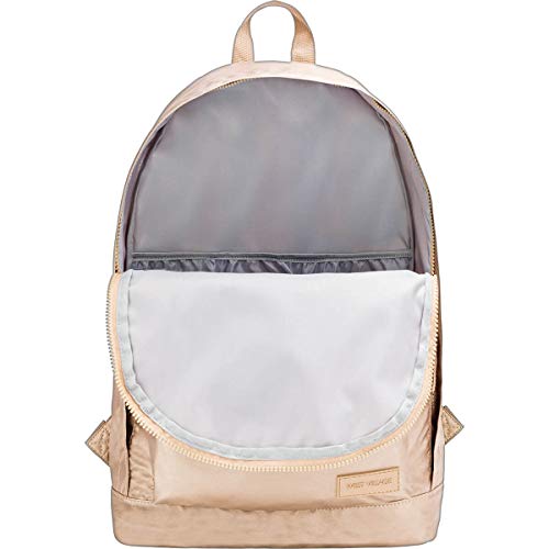 Mochila de Costas Plus West Village Metalizada Dourado , Formato: (L)290mm x (A)430mm x (P)120mm, Ti