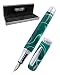 Produktbild Online 44007 Füllhalter Bohemian Art Green I aus Kunstharz und Acryl I hochwertiger Füller mit Iridiumfeder M (medium) I Füllfederhalter für Standard-Tintenpatronen I in edler Retro Geschenkbox