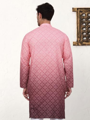 Image of Jompers Men's Ombre Pure Cotton Straight Kurta