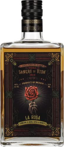 Sangre de Vida Loteria LA ROSA Añejo Tequila 100% de Agave 40% Vol. 0,35l Cover