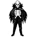 Widmann - Costume da scheletro per bambini, costume, mantello con collare, maschera, Halloween, carnevale, feste a tema